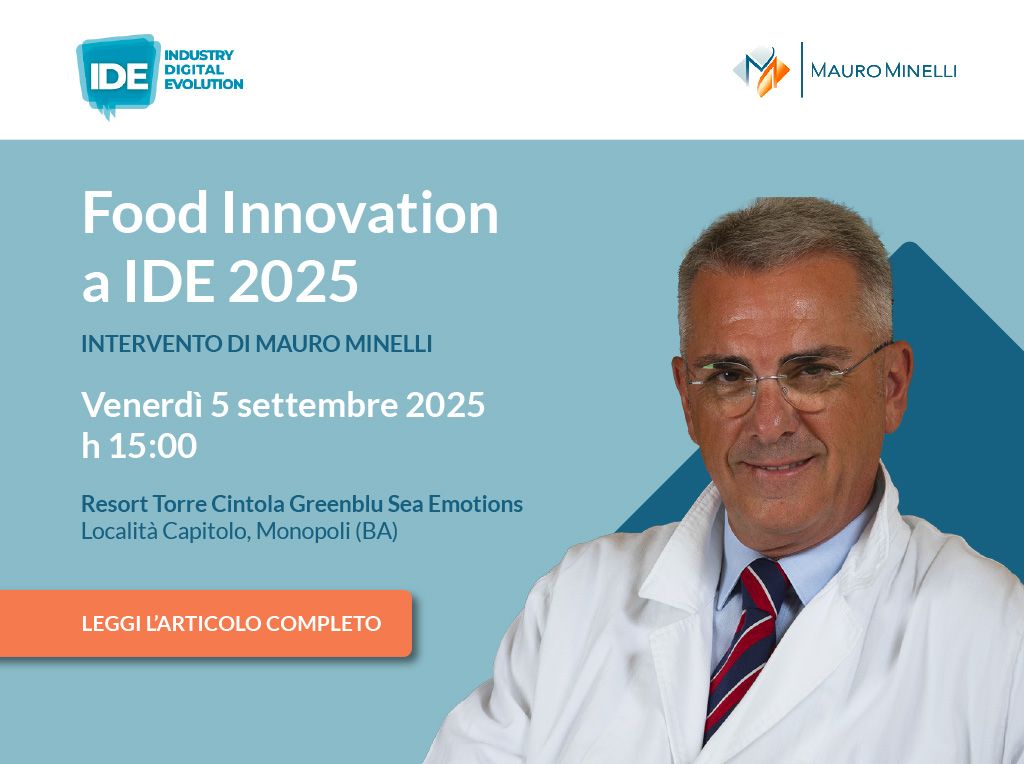 Food Innovation a IDE 2025: il contributo di Mauro Minelli tra nuovi grani, dieta mediterranea e sostenibilità