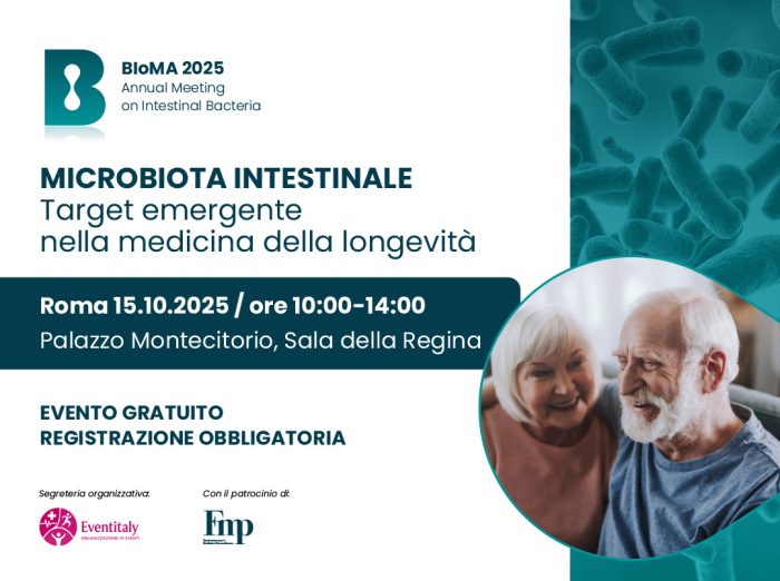 BIOMA 2025: gli effetti del Microbiota Intestinale sulla longevità