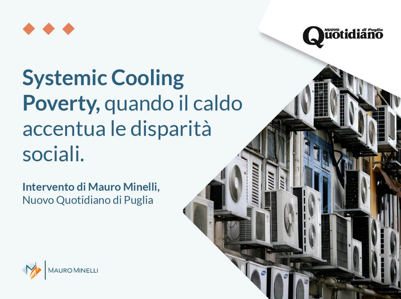 Systemic Cooling Poverty: quando il caldo accentua le disparità sociali